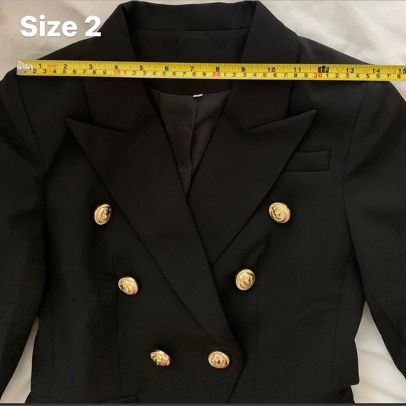 Black Slim Fit Blazer - Picture 4 of 11